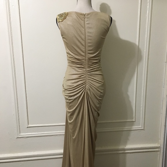 Tadashi Shoji Gold Gown - Picture 5 of 8